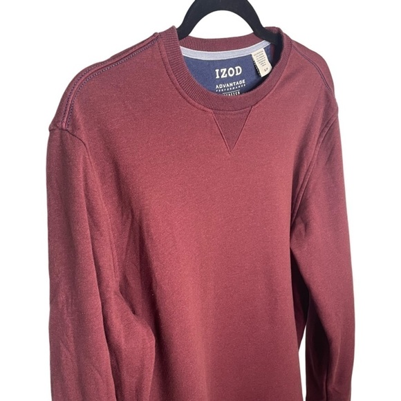 𝅺izod Advantage Performance Stretch Maroon Sweater - Small - Picture 3 of 10